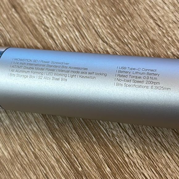 Wowstick Rechargeable Screwdriver Tool 1/4” Lithium w/LED (USB-C) - Picture 8 of 15
